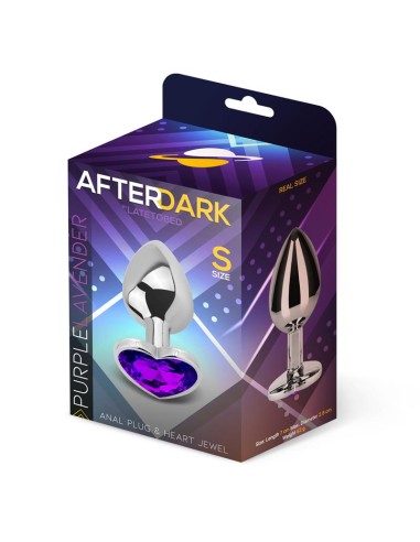 Plug Anal con Joya de Corazon Purple Lavender Talla S
