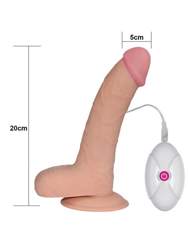 Dildo The Ultra Soft Dude con Vibracion 88 Natural