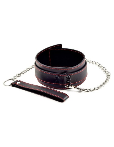 Collar y Correa Bondage Negro