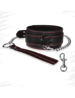 Collar y Correa Bondage Negro 2