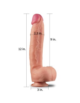 Dildo Nature 12 Dual Layer Natural 2