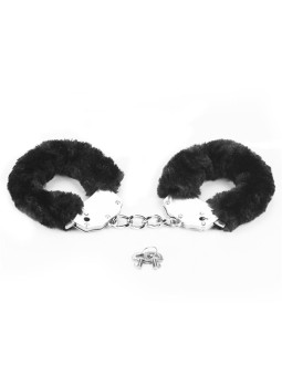 Esposas Metalicas con Pelo Negro