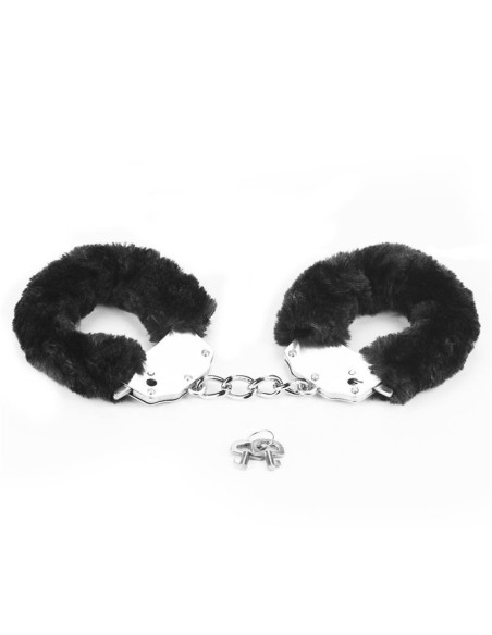 Esposas Metalicas con Pelo Negro