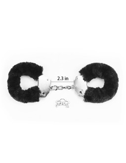 Esposas Metalicas con Pelo Negro 2