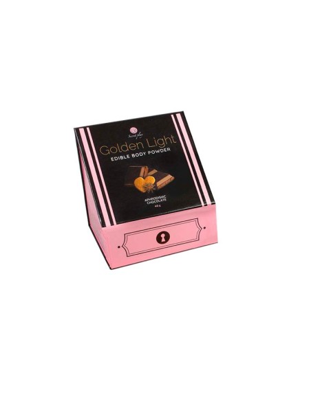 Kit Polvos 100 Comestibles y Plumero Sabor Chocolate Canela y Jengibre