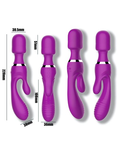 No Fifteen Vibrador y Masajeador 3 Motores Independientes