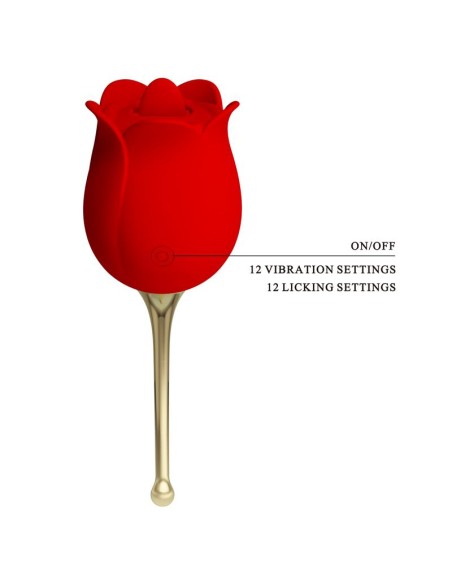 Rose Lover Estimulador con Vibracion y Licking