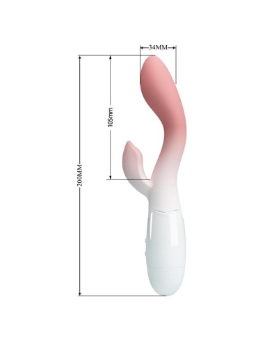 Brighty Vibrador Blanco y Rosa