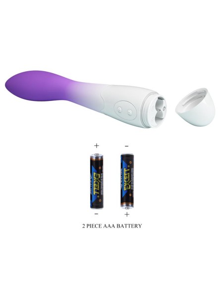 Bishop Vibrador Blanco y Purpura