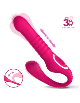 No TwentyThree Vibrador Doble con Pulsacion y Thrusting Flexible 180º 2