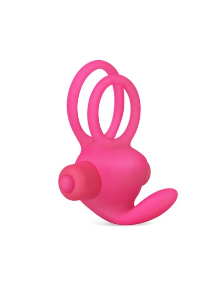 Anillo Vibrador Doble Power Clit Duo Rosa