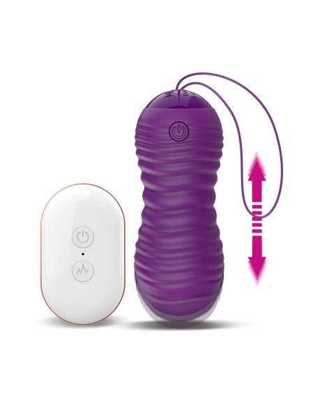 Orio Huevo Vibrador y Movimiento Telescopico Up and Down Control Remoto Purpura Orio Huevo Vibrador y Movimiento Telescopico Up and Down Control Remoto Purpura