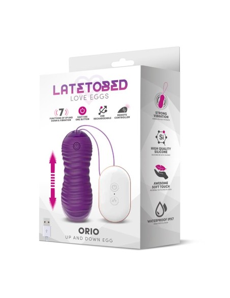 Orio Huevo Vibrador y Movimiento Telescopico Up and Down Control Remoto Purpura Orio Huevo Vibrador y Movimiento Telescopico Up and Down Control Remoto Purpura
