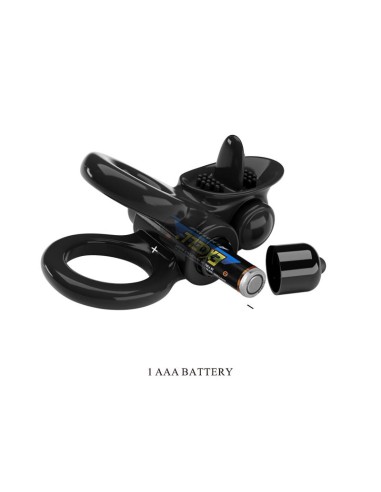Passionate Anillo Doble para el Pene con Vibracion