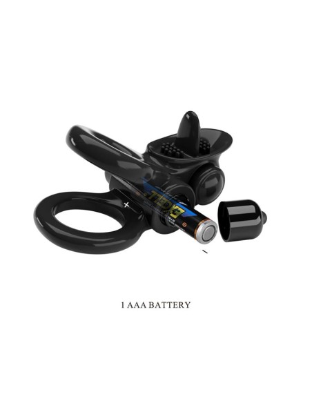 Passionate Anillo Doble para el Pene con Vibracion