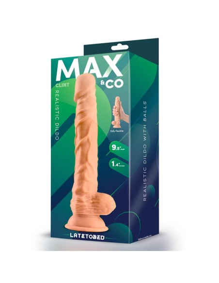 Clint Dildo Realista con Testiculos Natural 98