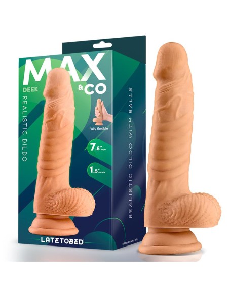 Deek Dildo Realista con Testiculos 76 Natural Deek Dildo Realista con Testiculos 76 Natural