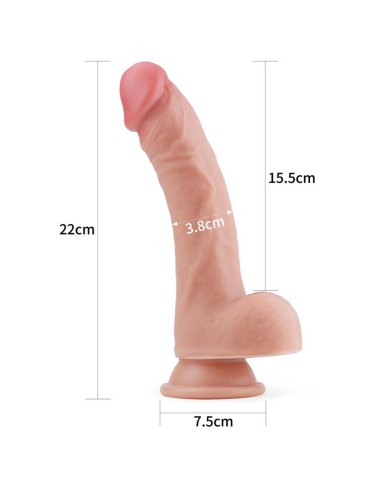 Dildo Nature 8 Silicona Liquida Natural