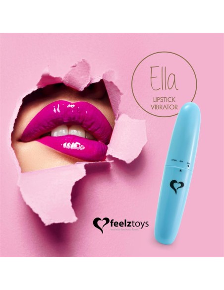 Ella Lipstick Vibrador Light Blue