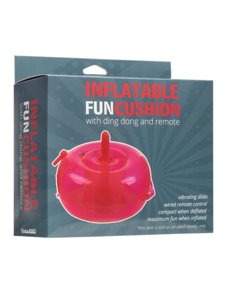 Cojin Hinchable con Dildo Vibracion y Control Remoto Ding Dong