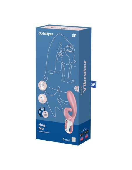Vibrador Hug Me con APP Satisfyer Connect Rosa