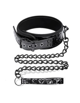 Collar con Correa Sapphire Cuero Vegano 2