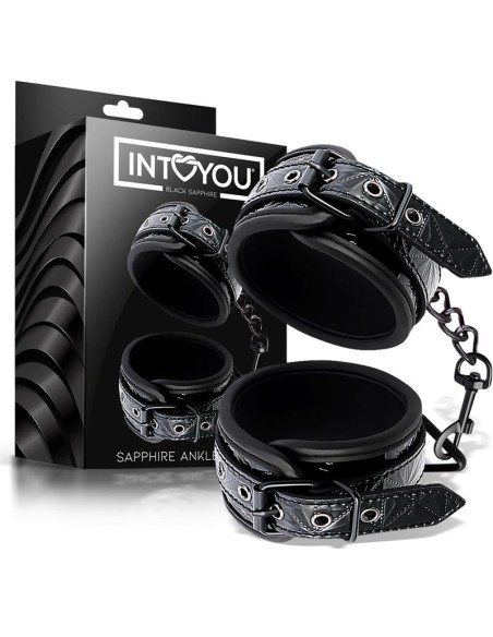 Esposas para Tobillo Ajustable Sapphire Cuero Vegano Esposas para Tobillo Ajustable Sapphire Cuero Vegano