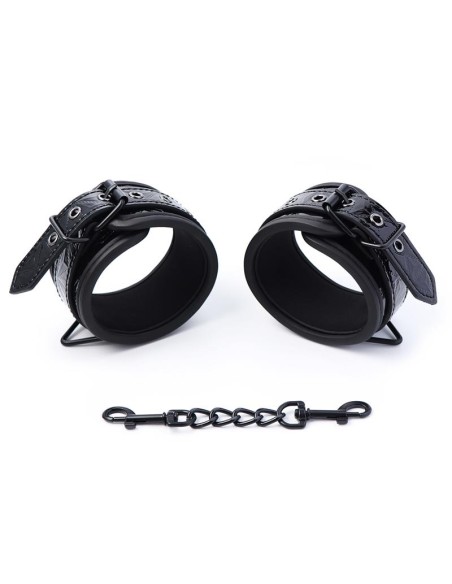 Esposas para Muneca Ajustable Sapphire Cuero Vegano Esposas para Muneca Ajustable Sapphire Cuero Vegano