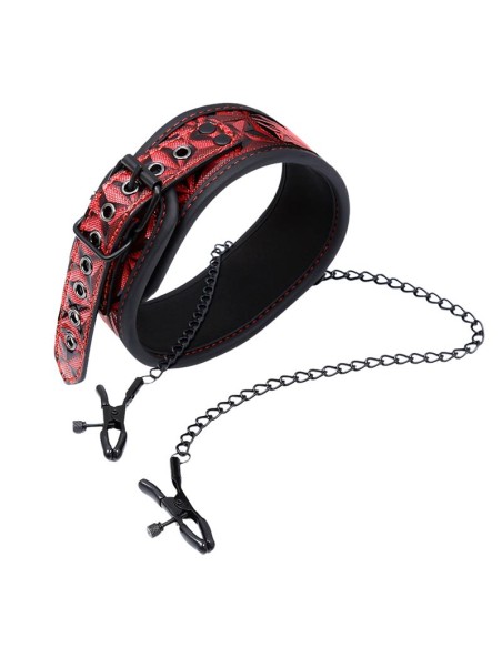 Collar con Pinzas para los Pezones Diamond Cuerpo Vegano Collar con Pinzas para los Pezones Diamond Cuerpo Vegano