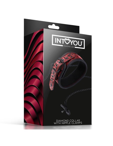 Collar con Pinzas para los Pezones Diamond Cuerpo Vegano Collar con Pinzas para los Pezones Diamond Cuerpo Vegano