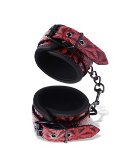 Esposas para Tobillos Acolchadas Ajustable Diamond Cuero Vegano 2