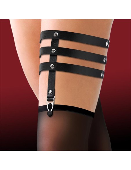 Liga con 3 Tiras Cuero Vegano Talla unica Liga con 3 Tiras Cuero Vegano Talla unica