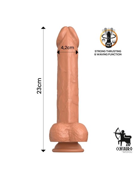 Flavius Dildo con Vibracion Thrusting y Waving 360º 9 23 cm