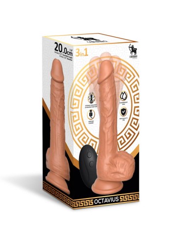 Octavius Dildo con Vibracion Thrusting y Waving 360º 78 20 cm