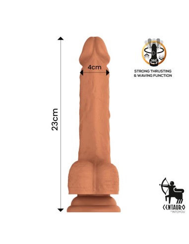 Quintus Dildo con Vibracion Thrusting y Waving 360º 9 23 cm