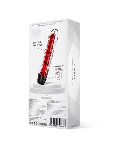 Chris Vibrador Multi Velocidad Rojo Chris Vibrador Multi Velocidad Rojo