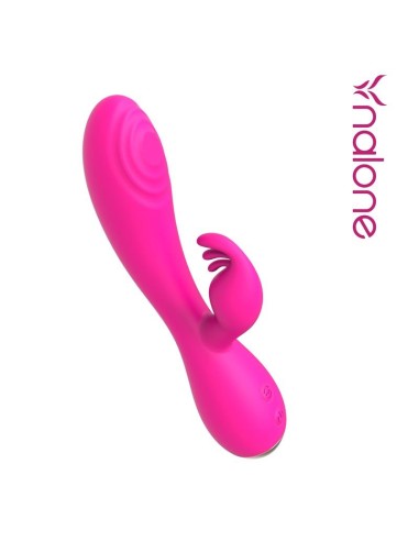 Conejito Vibrador Magic Stick con Pulsacion Fucsia