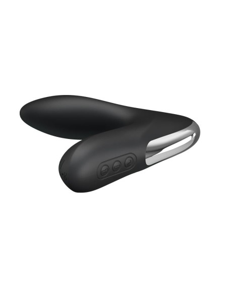 Estimlador Anal Inflable Leonard Silicona USB Negro