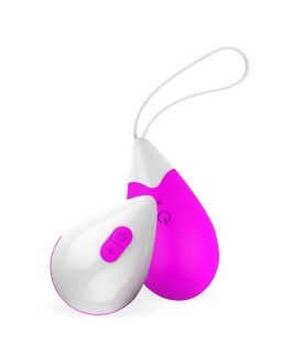Huevo Vibrador Control Remoto USB Silicona Purpura 2