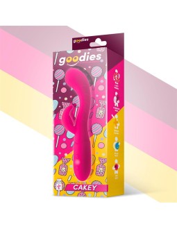 Cakey Vibrador Punto G y Conejito USB Silicona Fuchsia 2