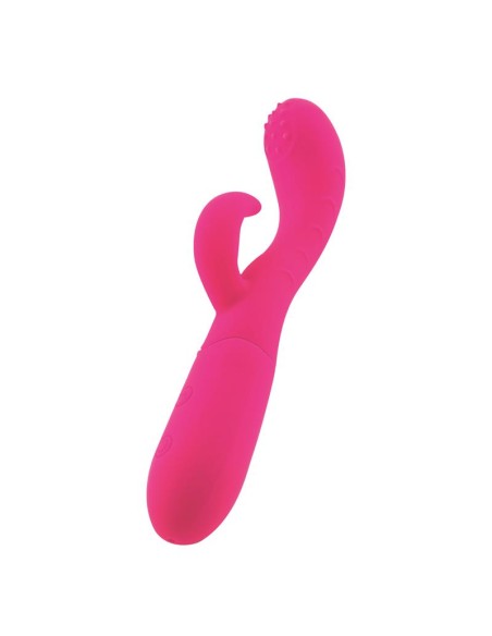 Cakey Vibrador Punto G y Conejito USB Silicona Fuchsia Cakey Vibrador Punto G y Conejito USB Silicona Fuchsia
