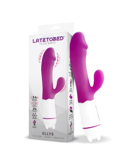 Ellys Vibrador USB 36 Funciones Silicona Purpura Ellys Vibrador USB 36 Funciones Silicona Purpura