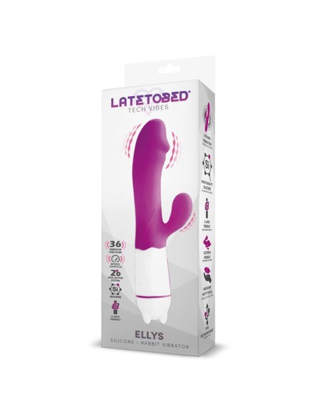 Ellys Vibrador USB 36 Funciones Silicona Purpura Ellys Vibrador USB 36 Funciones Silicona Purpura