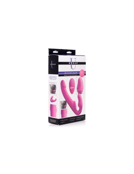 Inflatable Vibrador Doble Funcion Inflable Control Remoto Rosa Inflatable Vibrador Doble Funcion Inflable Control Remoto Rosa