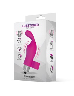 Fingyhop Bala Vibradora con Conejito Silicona Rosa 2