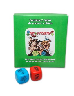 Juego 2 Dados Fluorescentes Postura y Objeto