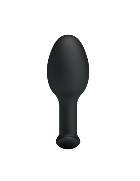 Plug Anal Silicona Negro con Bola