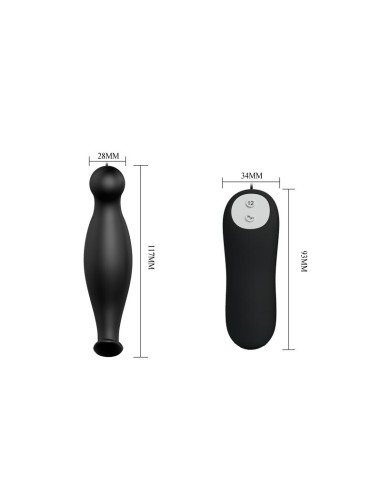 Plug Anal con 12 Patrones de Vibracion