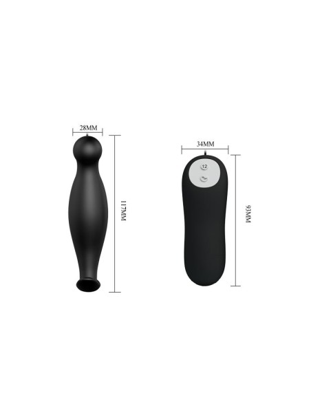 Plug Anal con 12 Patrones de Vibracion