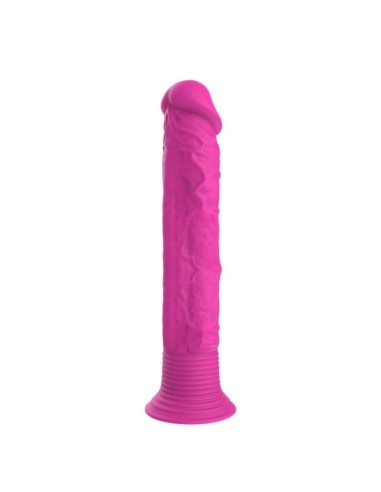 Dildo Realista con Vibracion Silicona Rosa